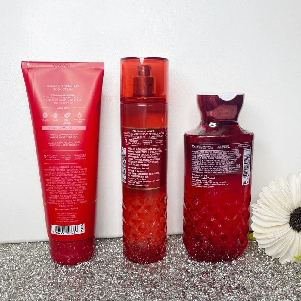Bath & Body Works Winter Candy Apple Christmas Gift Set Nwt